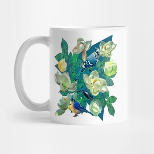 Blue Jays and Magnolias Mug